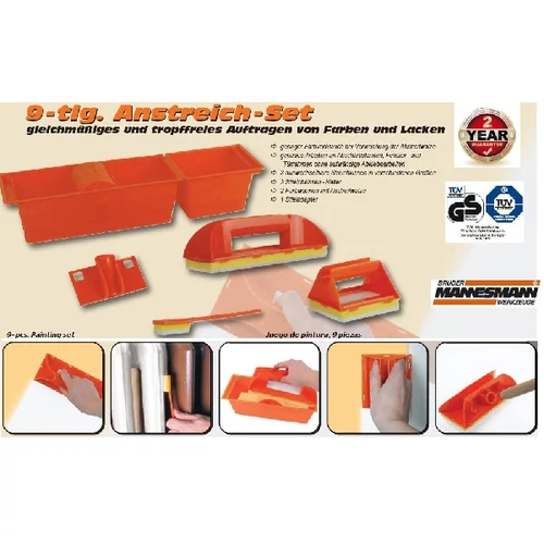 Mannesmann német 9db-os komplett szobafestő festőkészlet 5 év garancia