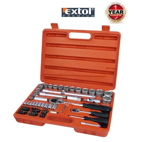 75db-os EXTOL PREMIUM RACSNIS DUGÓKULCS BIT KÉSZLET 4-32mm 6521 1év GARANCIA