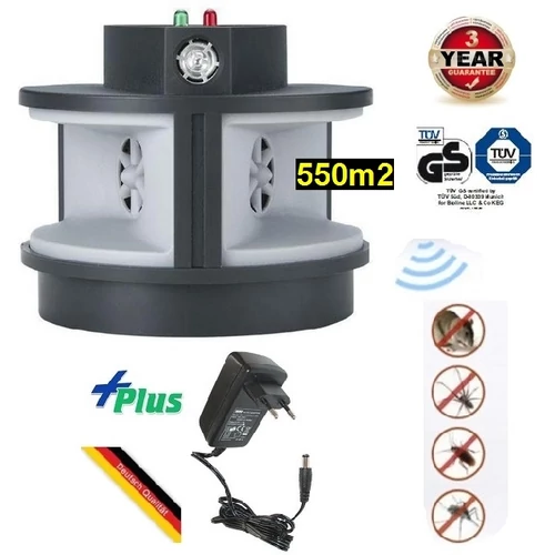550m2 ULTRAHANGOS ELEKTROMOS EGÉRRIASZTÓ SZÚNYOGRIASZTÓ PATKÁNYRIASZTÓ LÉGYRIASZTÓ CSÓTÁNYRIASZTÓ ROVARRIASZTÓ RÁGCSÁLÓRIASZTÓ ÁLLATRIASZTÓ KÁRTEVŐRIASZTÓ 230V LS-927M 3év GARANCIA