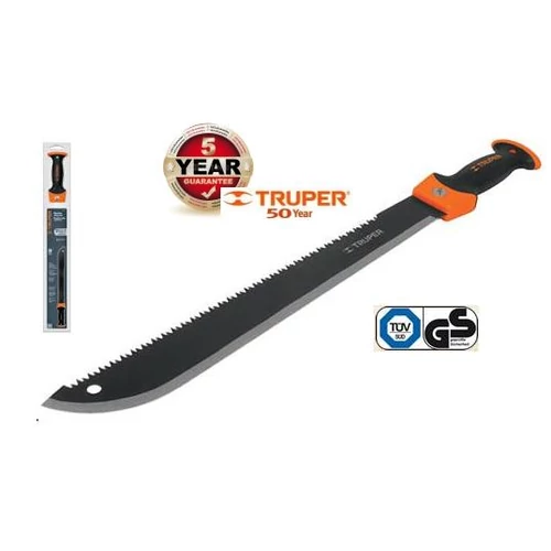 Truper MACH-18 dupla élű bozótvágó kés fűrész 60cm macséta, macheta, machete 5 év garancia