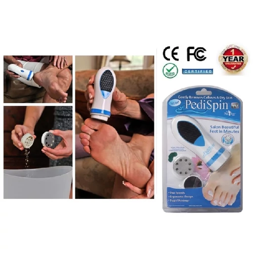 Pedi Spin BŐRKEMÉNYEDÉS ELTÁVOLÍTÓ SAROKRESZELŐ PEDIKŰR MANIKŰR LÁBÁPOLÓ 1év GARANCIA