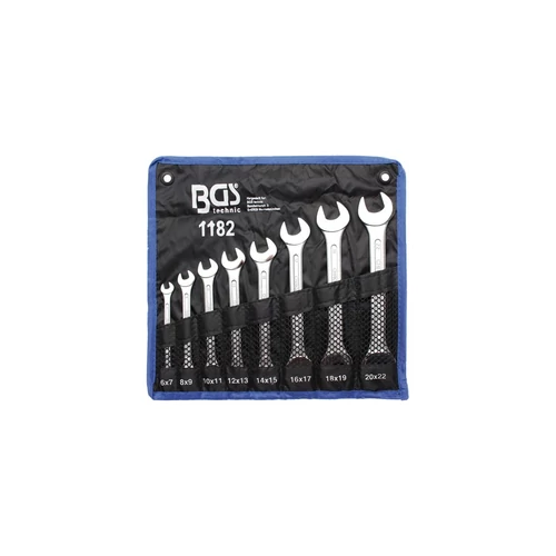 8 részes villáskulcs készlet,  6x22 mm tartóban (BGS-1182)