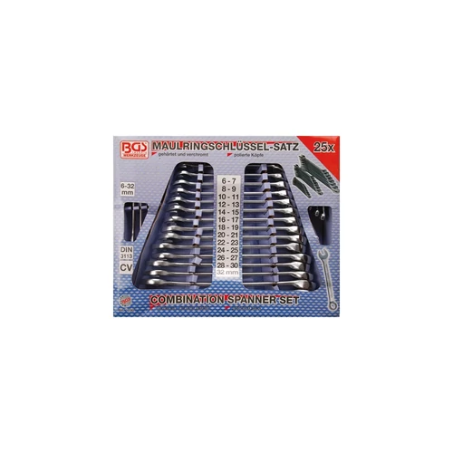 Csillag-villás kulcs készlet, 6 - 32 mm  25 részes (BGS-1190)