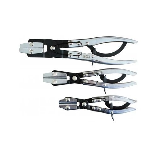 3 részes csőszorító fogó készlet, racsnival (BGS-1718)