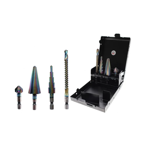 4 részes HSS-G Több célú fúró készlet, cobalt ötvözet (BGS-1944)