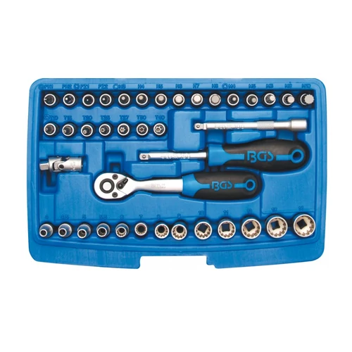 39 részes Gear-Lock dugókulcs készlet 1/4" (BGS-2151)