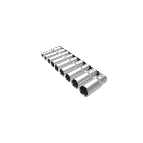 9 részes hosszított dugókulcs készlet 10 - 24 mm, 1/2" sínen (BGS-2223)