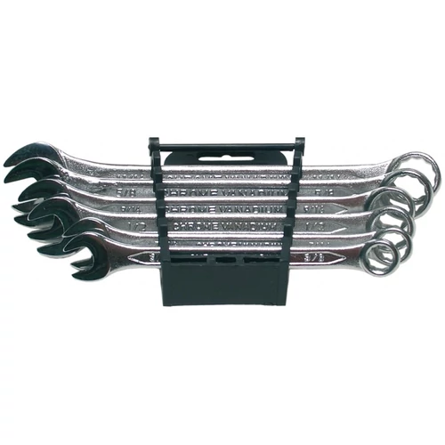 Csillag-villás kulcs készlet, coll méretekben  6 részes műanyag tartóban (BGS-32100)