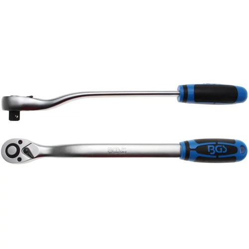 Irányváltós racsnis hajtószár, EXTRA hosszú (380 mm) 72 fog 1/2" (BGS-324)