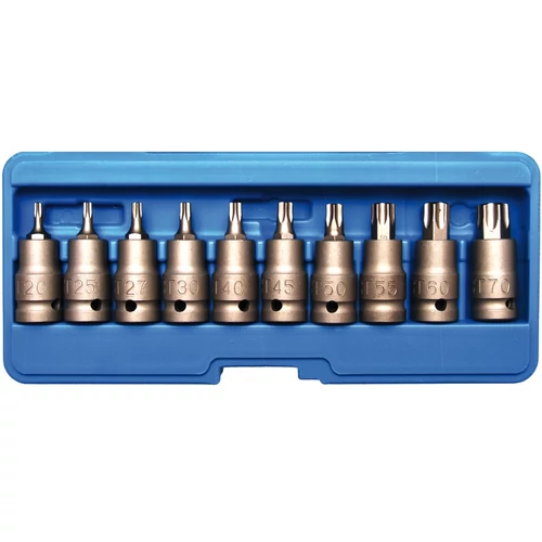 10 részes gépi T-torx dugókulcs készlet, T20 - T70 dobozban (BGS-5097)