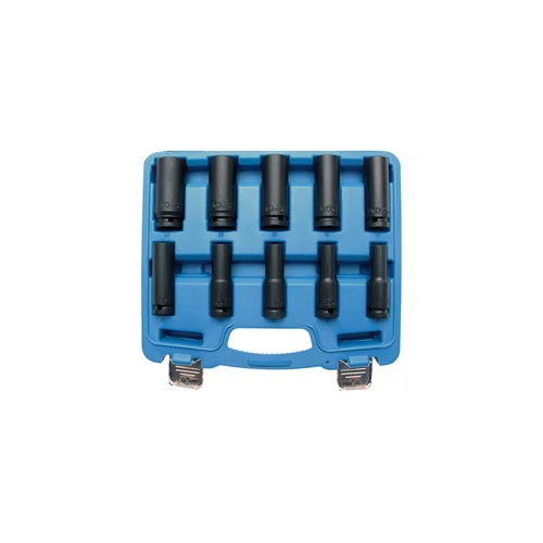 10 részes 1/2", gépi gépi dugókulcs készlet hosszított 10-24 mm (BGS-5206)
