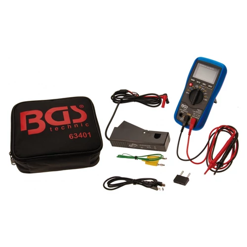 autós digitális multiméter USB csatlakozással (BGS-63401)