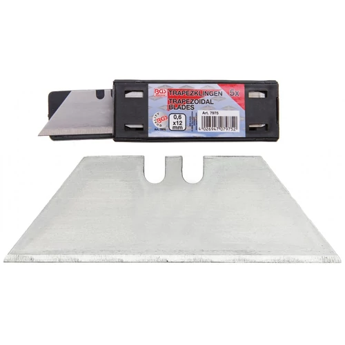 5 darabos trapéz penge készlet, 0,6x12 mm (BGS-7975)