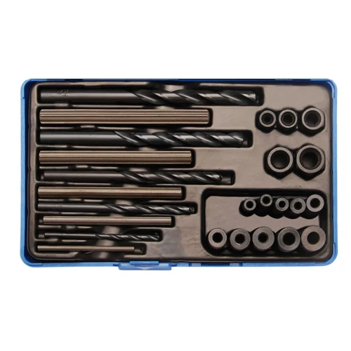 25 darabos  törtcsavar kiszedő készlet fúrószárral (BGS-8462)