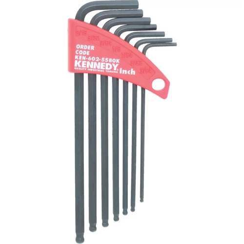 INCHES GÖMBVÉGŰ HATSZÖGKULCS KÉSZLET (7 DB-OS) - (KEN6025580K)
