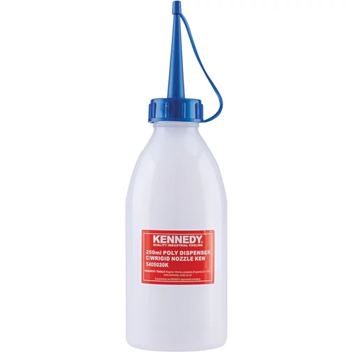 Kennedy professzionális ipari 250 ml-es olajozó flakon műanyag kiöntőcsővel