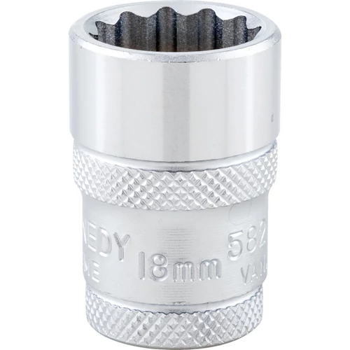 Kennedy professzionális ipari 18mm dugókulcs 1/2" meghajtóval