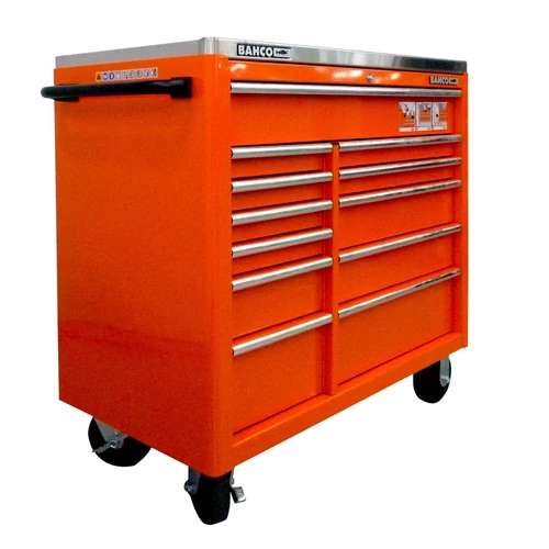 12 fiókos extra nagy kapacitású szerszámkocsi rozsdamentes felsőrésszel Lock & Go! reteszelo rendszer (1475KXL12PEVTSS)