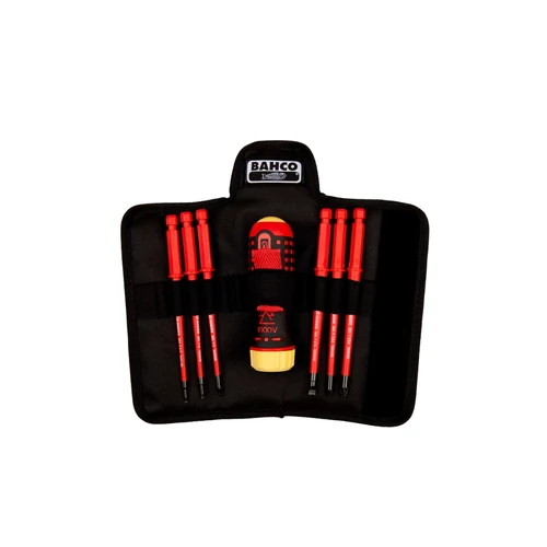 1000V racsnis csavarhúzó cserélhető pengékkel, 6 darabos készlet (808061)