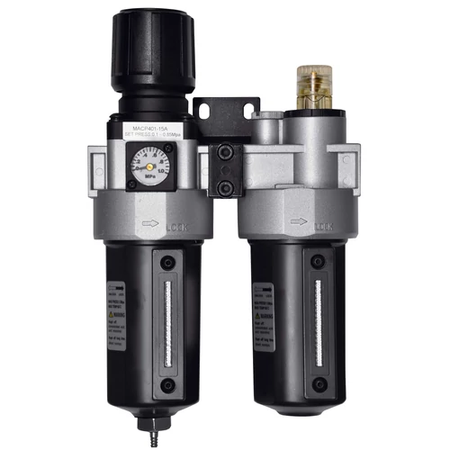 1/2" levegőolajzó és nyomásszabályozó Tartálykapacitás: 200 köbcenti, T º Tartomány: -5 º C-60 º C (BP255)