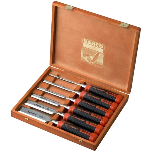 Ipari profi asztalos vésőkészlet 6db-os svédacél extra tartós éltartó Bahco professional (434-S6-EUR)