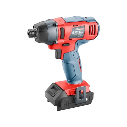 Extol akkus ütvecsavarozó, Share20V, 1/4" hatszög, Li-ion; 1db 20V akku: 2000 mAh, 1db töltő, ford.: 2.800 1/min, 180 Nm (8891812)