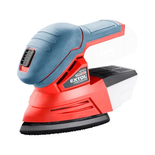 Extol akkus delta csiszoló, Share20V, 20V, Li-ion, AKKU és TÖLTŐ NÉLKÜL, 123×95 mm, ford.: 11.000 f/perc (8891845)