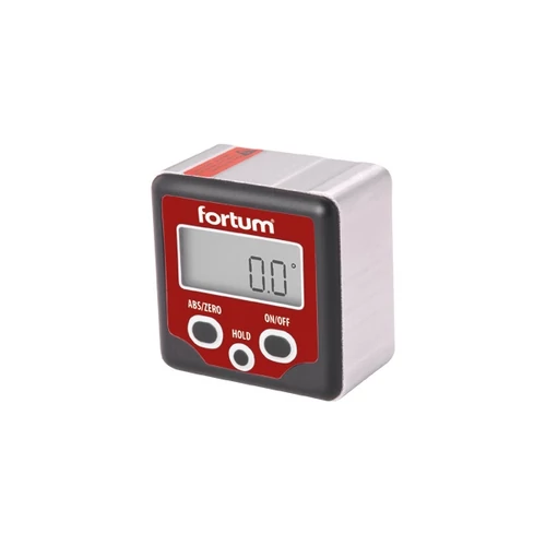digitális szögmérő, mérési tartomány: ±180° (0°-360°), pontoság: ±0,1°, felbontás: 0,1° FORTUM - (4780200)