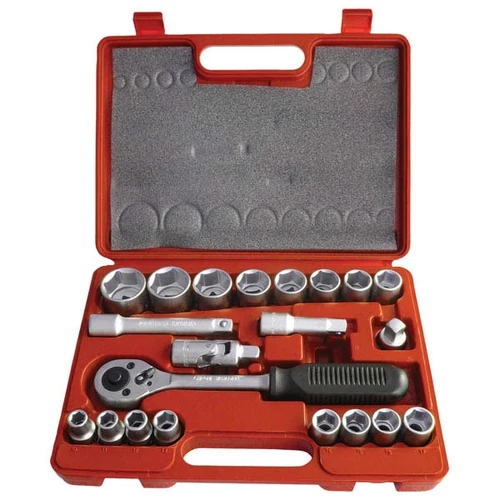 dugókulcs klt., CV., racsnis 45fog ; 1/2"21db, 10-32mm - (6523)