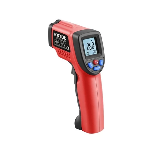 EXTOL PREMIUM infravörös, digitális hőmérő, -50°C~ +550°C, LCD kijelző (8831302)