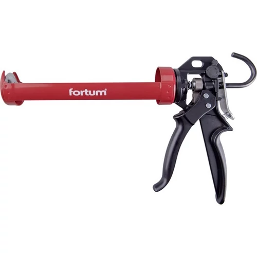 FORTUM kinyomó pisztoly; fém; 225 mm, 360°-ban körbeforgatható acél skeleton tubustartóval (4770821)