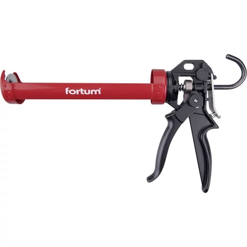 FORTUM kinyomó pisztoly; fém; 225 mm, 360°-ban körbeforgatható acél skeleton tubustartóval, állítható áttétel: 37×/78× (4770822)