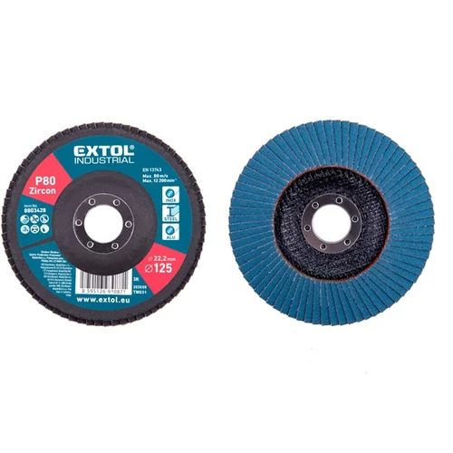 Extol lamellás csiszoló INOX, acél és ALU munkadarabok csiszolására, 125×22mm; P60 (8803426)