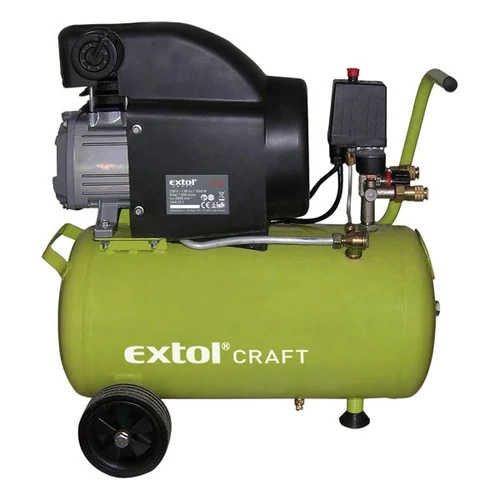 olajos légkompresszor, 1500W, 24l tartály, 8 bar, beszívott:208l/min - (418200)