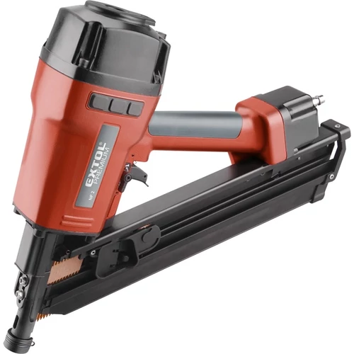 pneumatikus szögbelövő gép, szalagtáras szegekhez, üzemi nyomás: 4,9-8 Bar, csatlakozó:1/4", 90 lövés/perc, 153l/perc - (8865042)