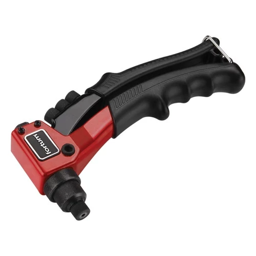 popszegecshúzó fogó, egykezes, ALU, réz, acél, INOX szegecsekhez; 2,4-3,2-4,0-4,8mm, 200mm, CrVMo fej FORTUM - (4770600)