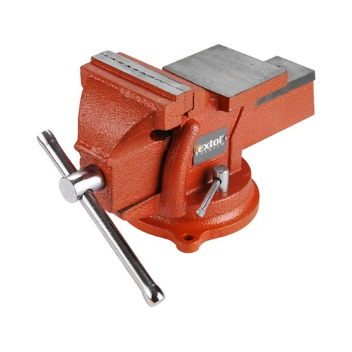 Extol Premium satu forgatható;100 mm, 5 kg, max.befogás:65mm, max. összeszorító erő: 8kN, pofák keménysége: HRC 48-52 - (8812622)