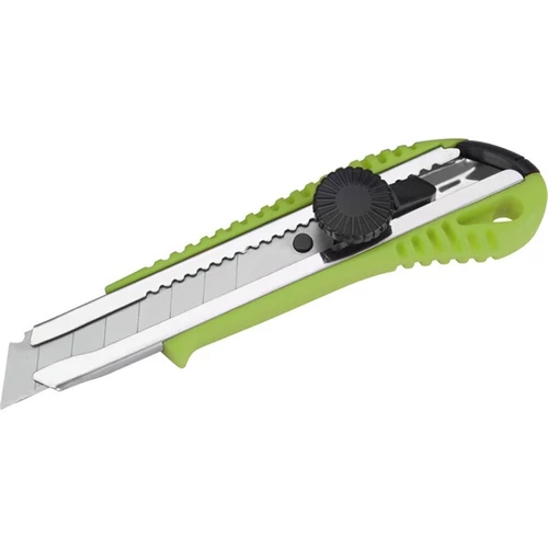 EXTOL CRAFT  tapétavágó kés, 18mm, fémház, csavaros rögz. autolock ; bliszteren, pótpenge: 9123A (10db) 9134 (horgas törhető-5db) (955007)