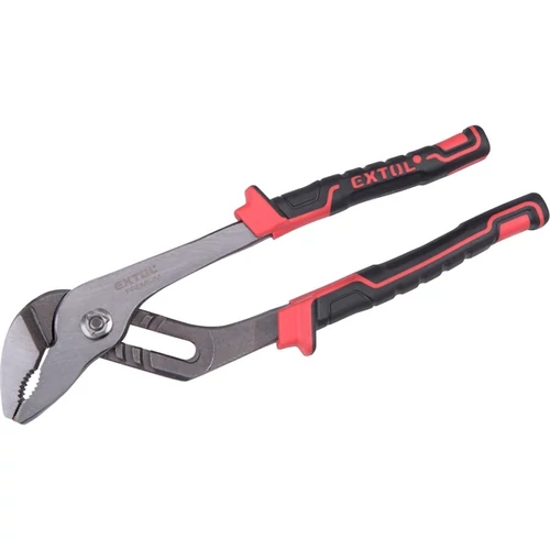 Extol vízpumpa fogó, 255mm, TÜV/GS, TPR nyél, akasztós szerszámtartó; megcsúszásgátló, progresszív fogazás (8813195)