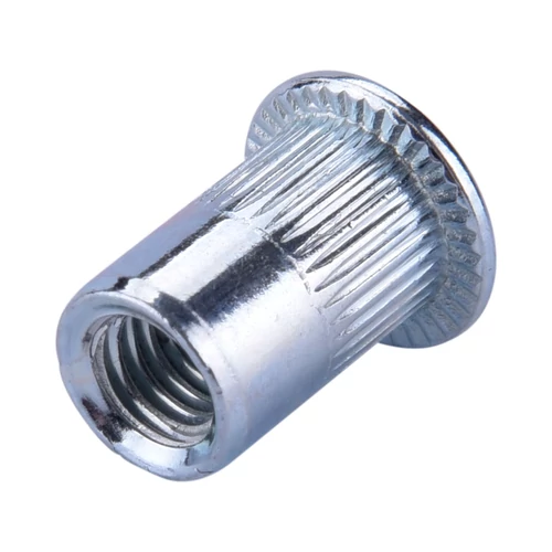 Fortum szegecsanya klt. 30 db, M6, POP-NUT, horganyzott acél, kerek, nyitott, lapos peremű, rovátkolt (4770686)