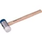 Extol Premium gumikalapács (illesztő kalapács) fa nyéllel, cserélhető gumi fejek; 40 mm, 32 cm (8811121)
