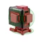 FORTUM automatikus lézeres vízszintező, ZÖLD, 3D (3×360°) pontosság: 0,2mm/1m, 1/4&quot; és 5/8&quot; menet (4780216)